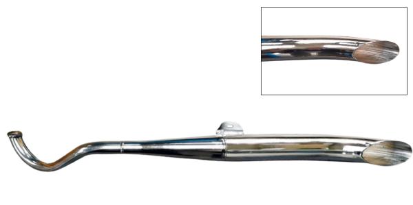 Auspuff Sidepipe 28mm Chrom